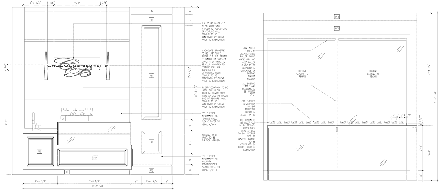 Short elevation and counter seating