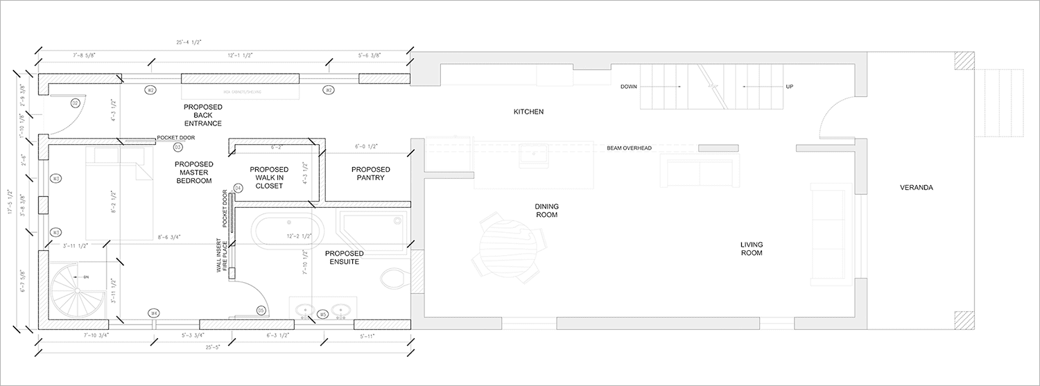 Proposed addition floor plan