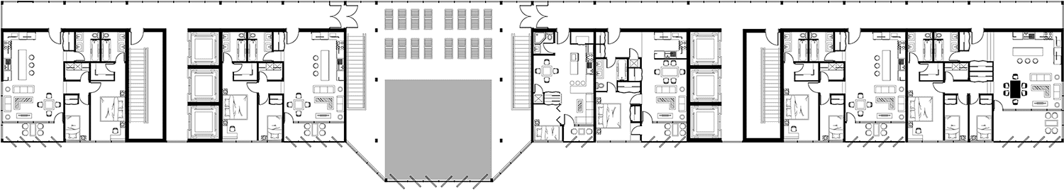 Typical residential floor plan