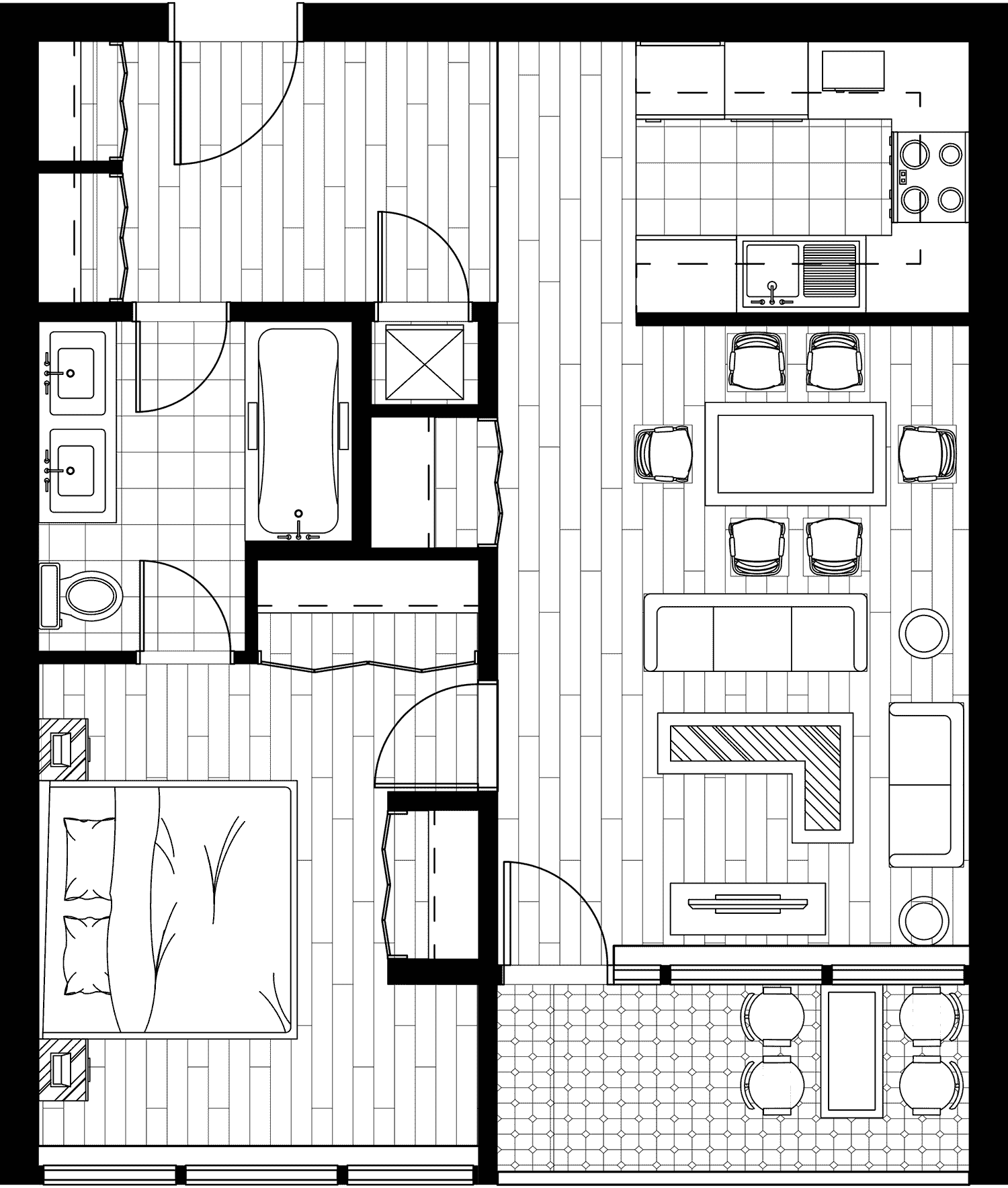 One bedroom apartment