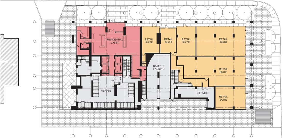 X2 condominums ground floor plan