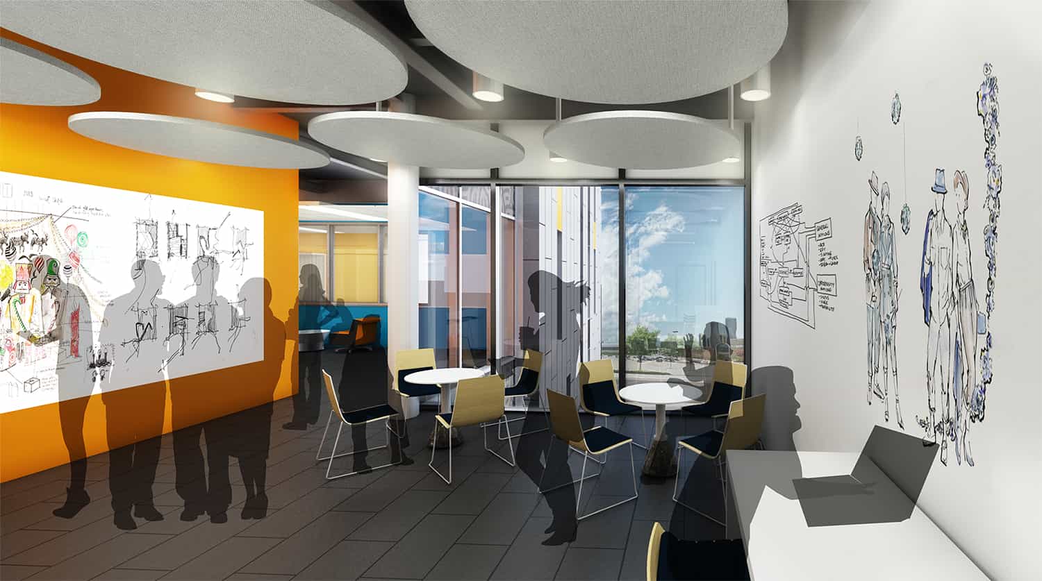 Interior common space rendering