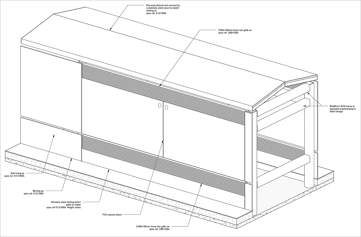 Fan coil unit 3D view