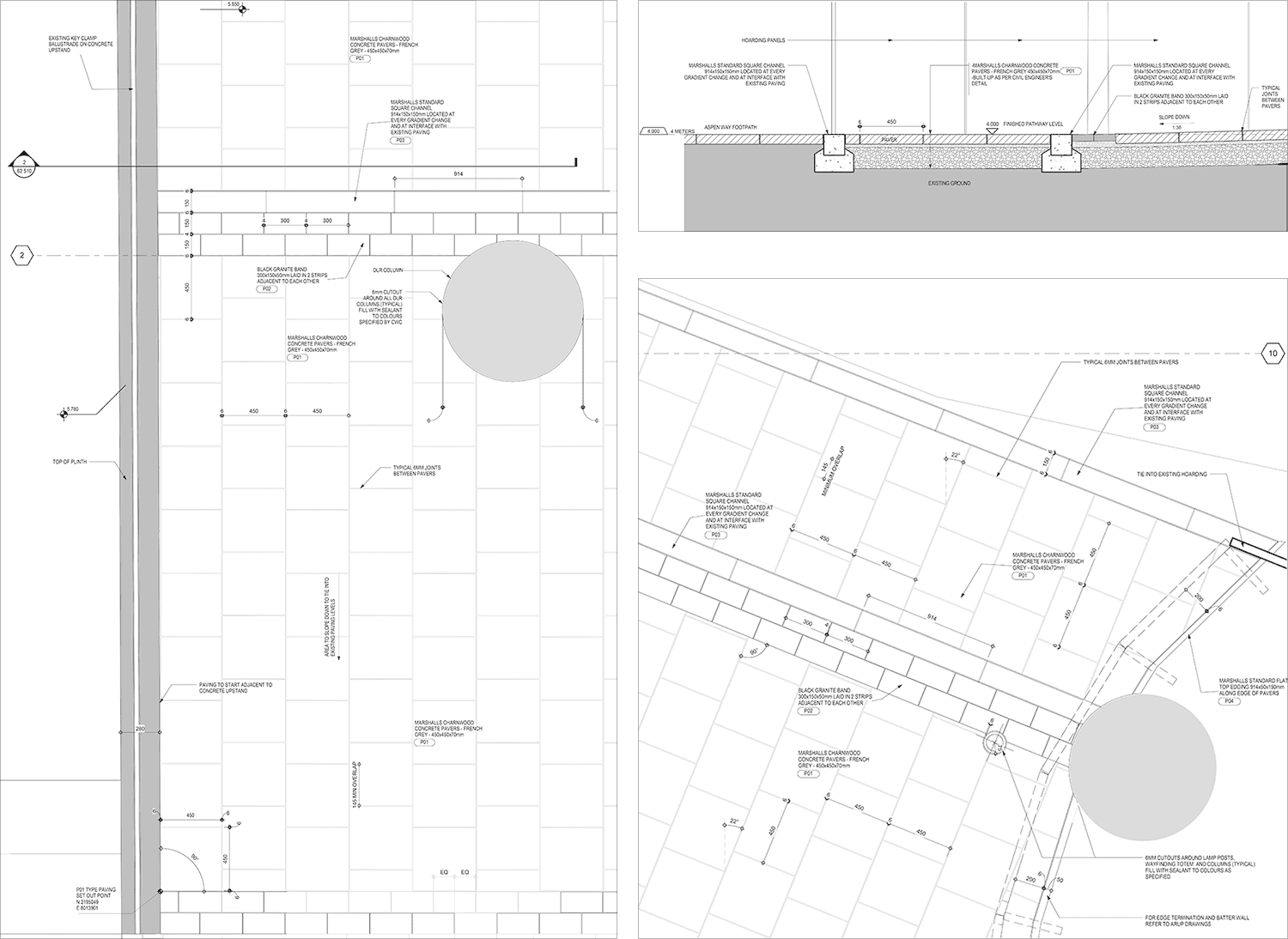 Close up floor plans