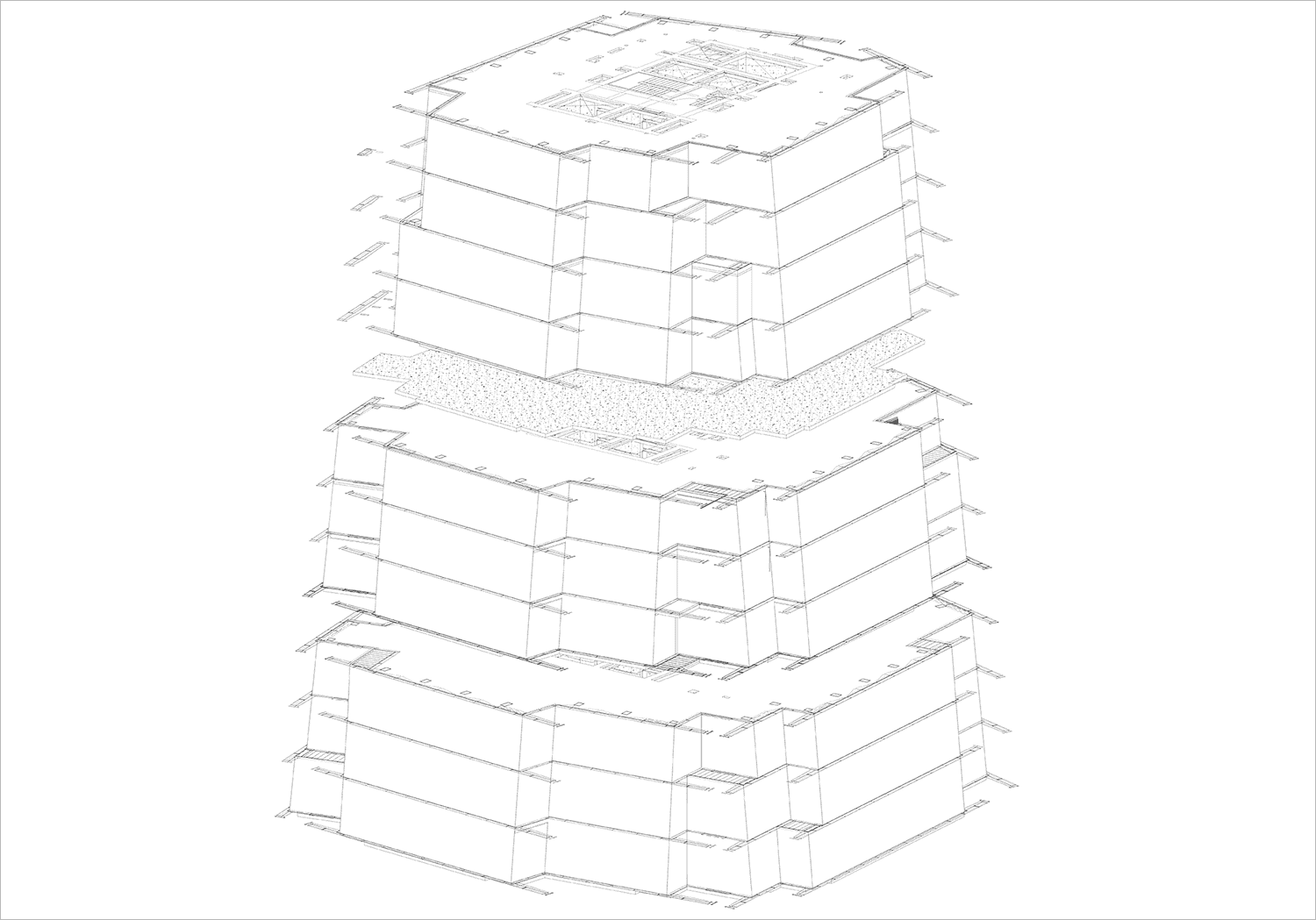 3D view from Revit model