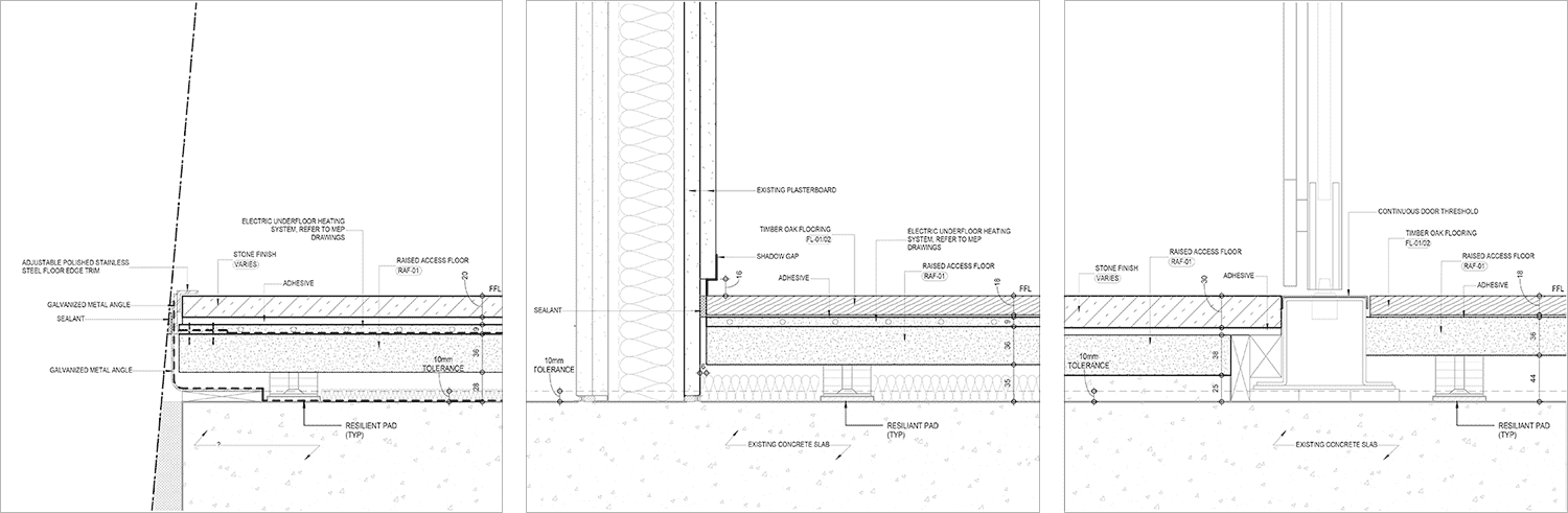 Floor build-up details