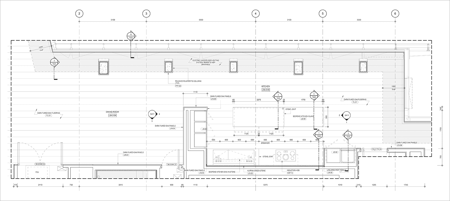 Kitchen floor plan